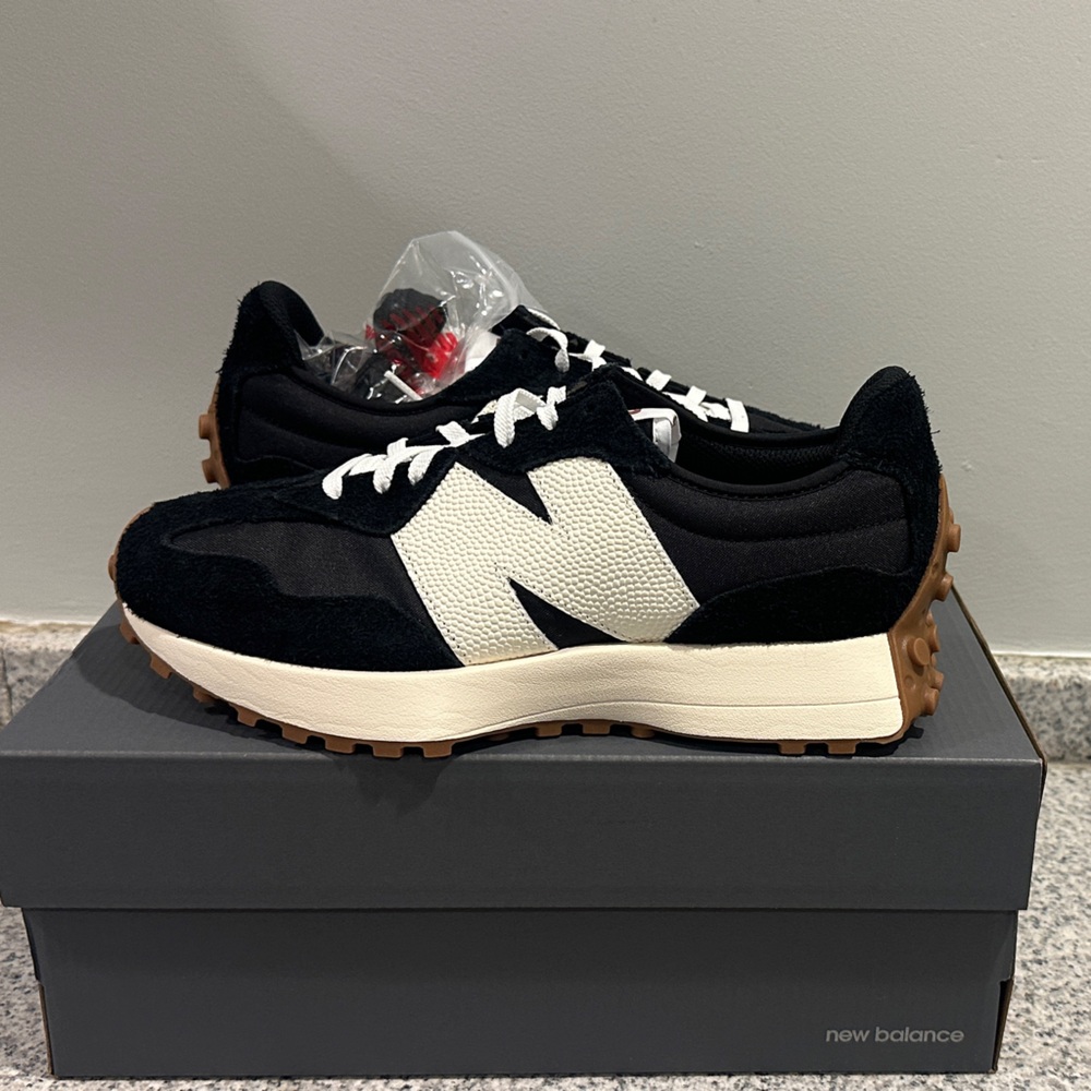 New Balance Black and White Athletic Shoes